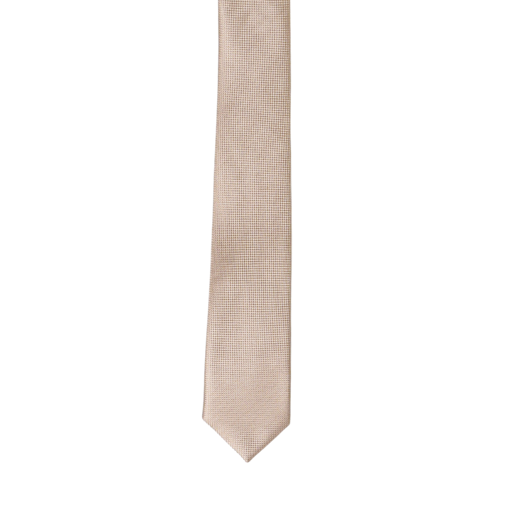 SPT2000-Boy's Silk Textured beige Color Tie
