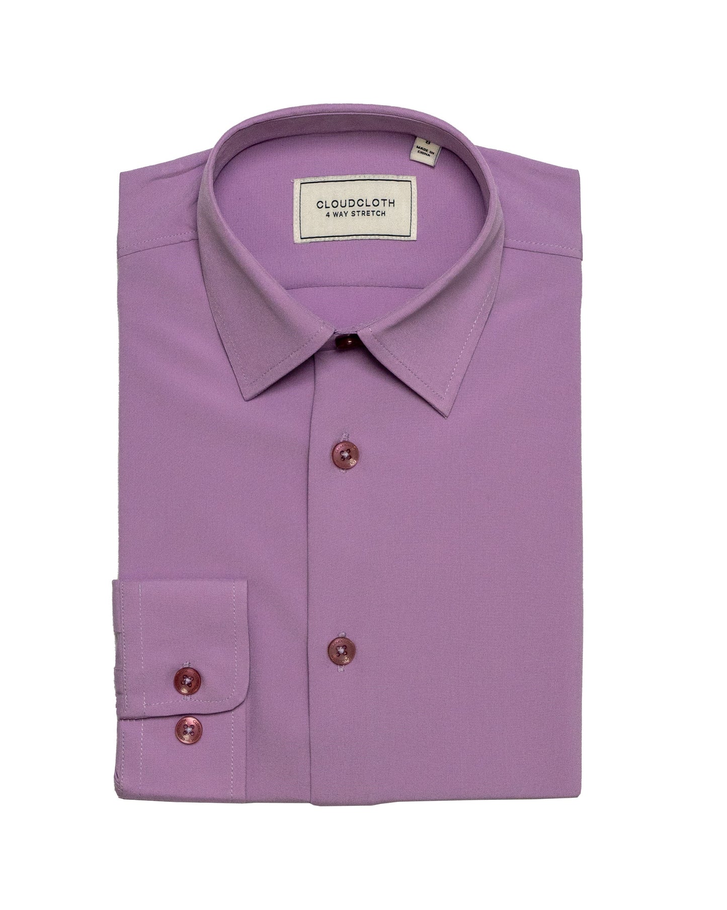 SH9801 Lavender- 4 Way Stretch Solid Shirt. Available in 17 Colors!