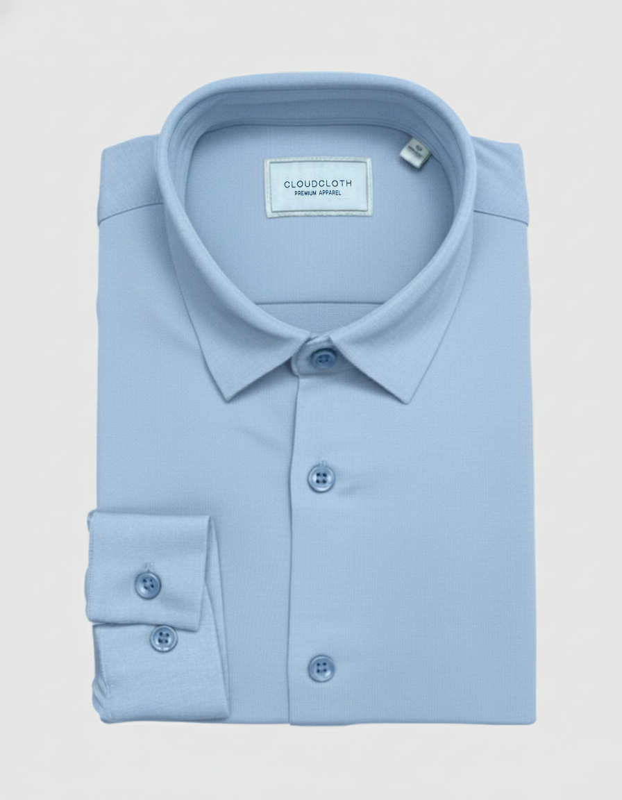 SH9902 BOY'S PREMIUM STRETCH SHIRT - Available in Navy, Light Blue, Tan
