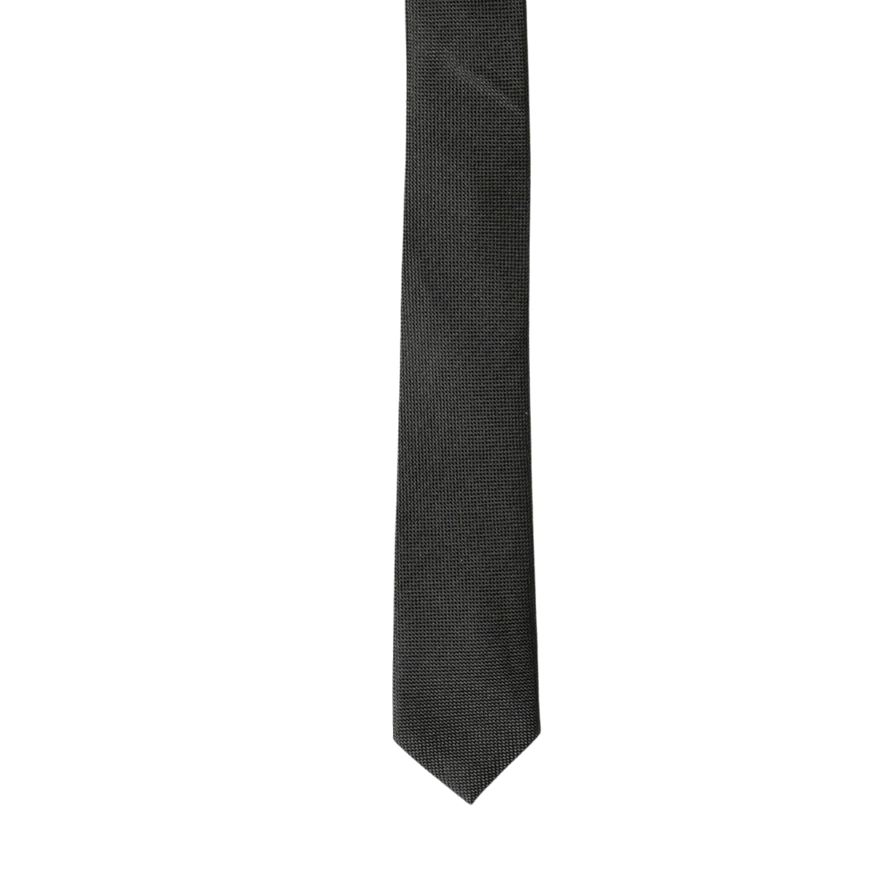 SPT2000-Boy's Silk Textured  black Color Tie