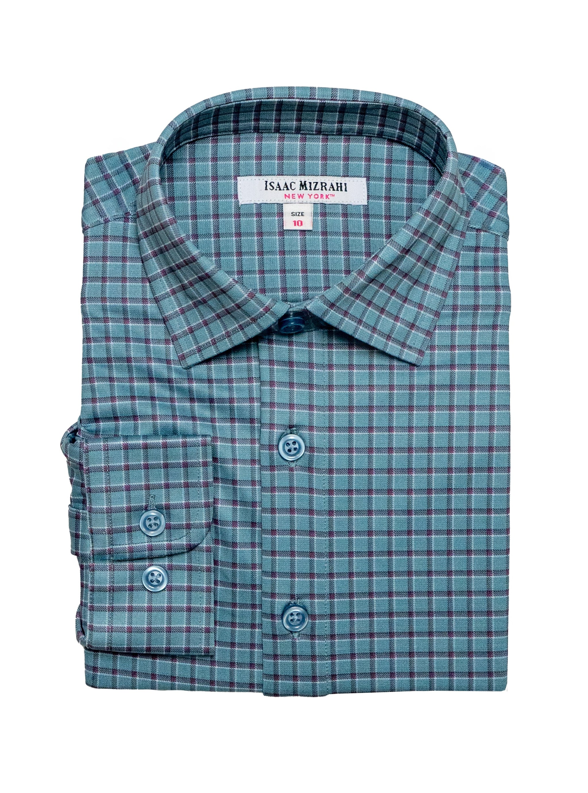 isaac mizrahi dress shirts Isaac Mizrahi Men's Slim Fit Spread Collar French Cuff Cotton Solid Dress  Shirt - Colors