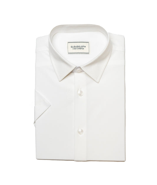 SH9801SS- 4 Way Stretch Short Sleeve - Available in White, Light Blue, Navy