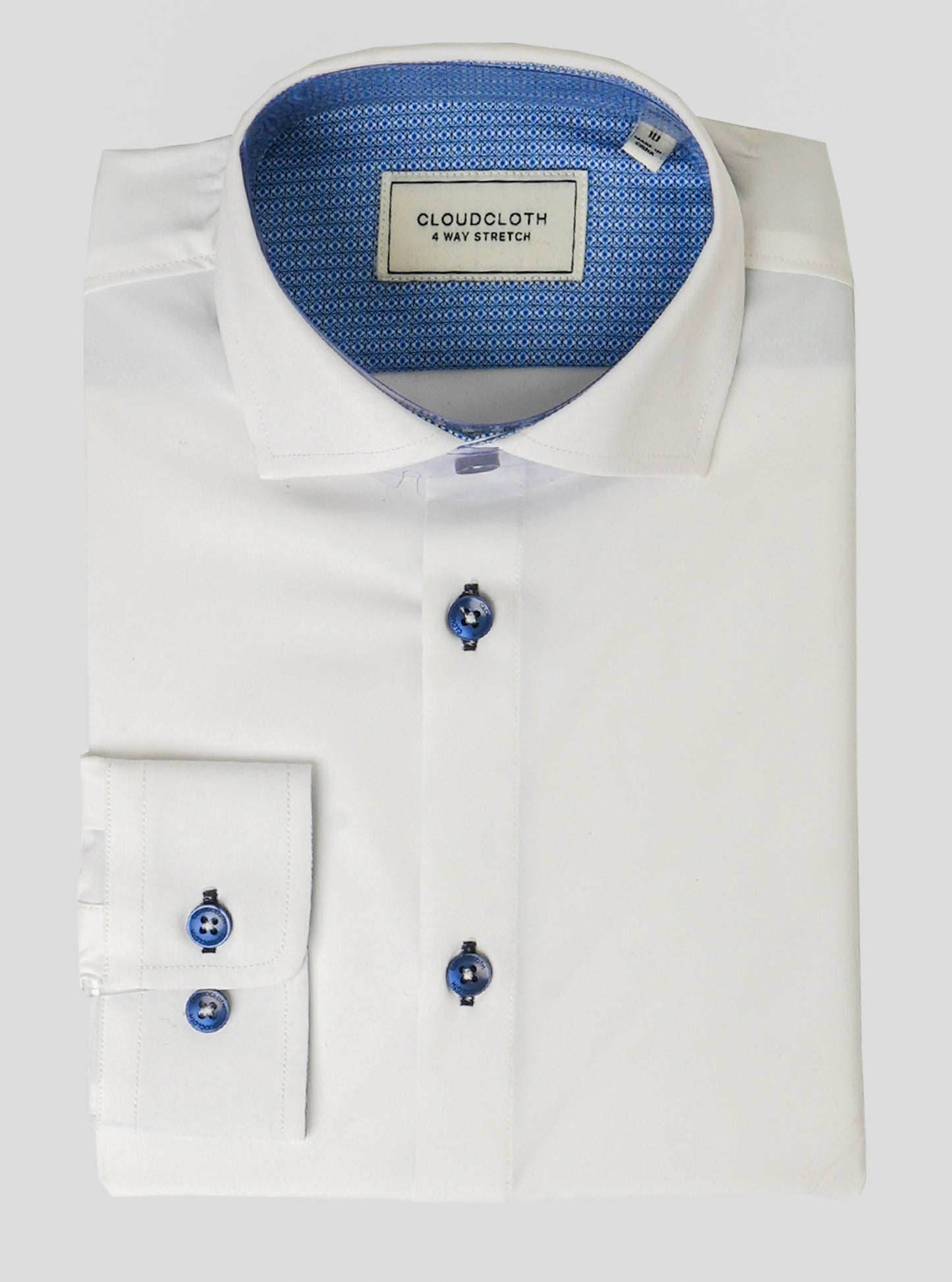 SH9801C- 4 Way Stretch Shirt w/ Contrast - Available in Black, Navy, Brown, Green, Tan