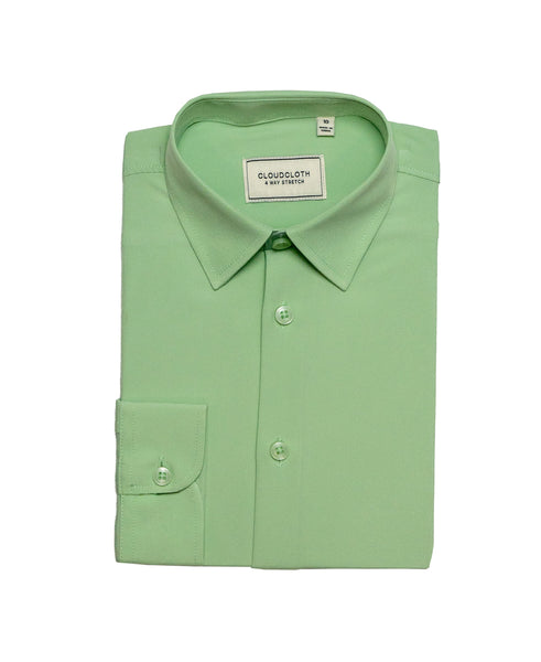 SH9801 Mint- 4 Way Stretch Solid Shirt. Available in 17 Colors!