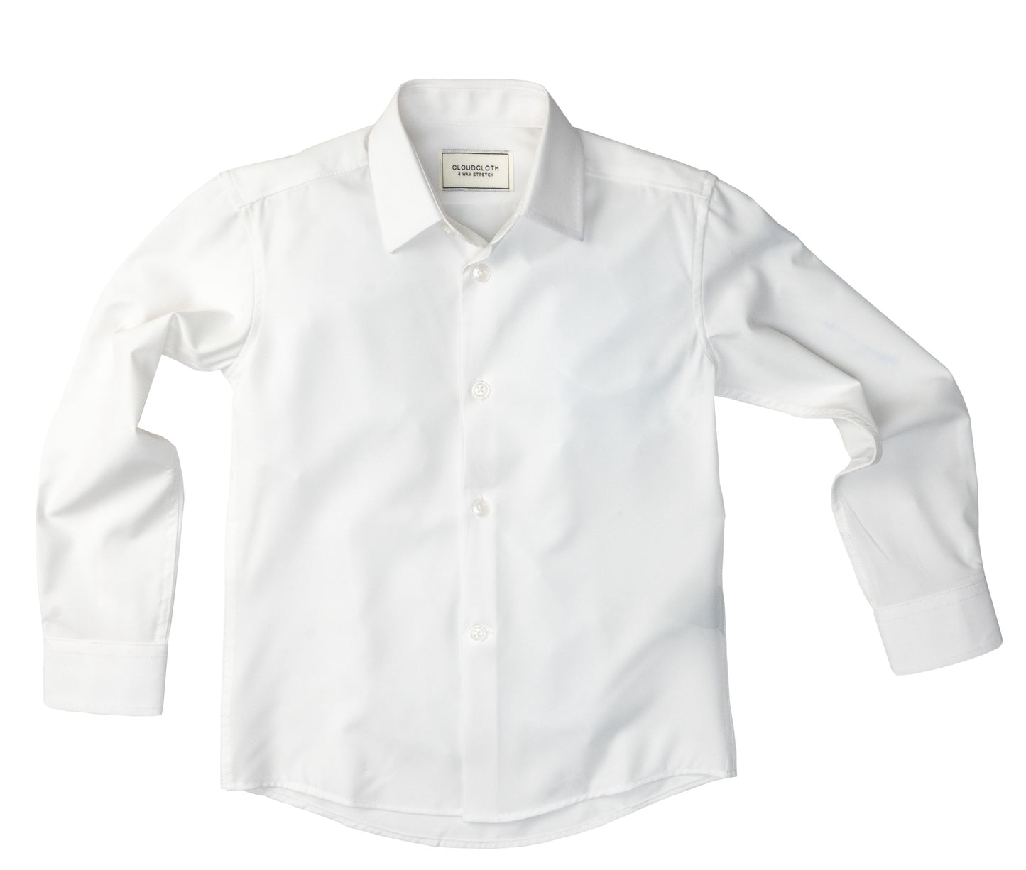 SH9801 White- 4 Way Stretch Solid Shirt. Available in 17 Colors!