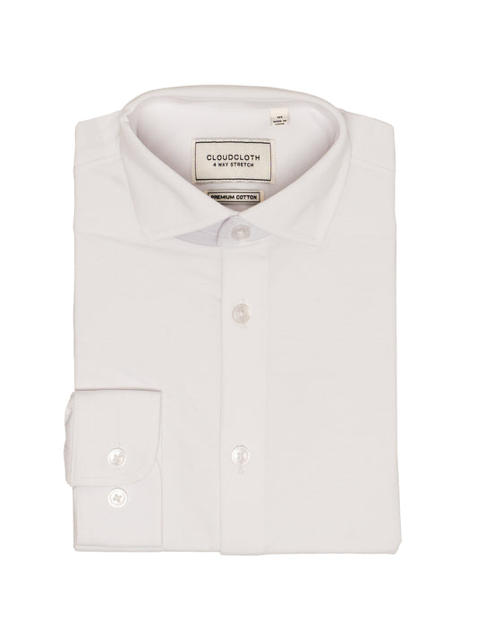 SH9901B White Slim Fit