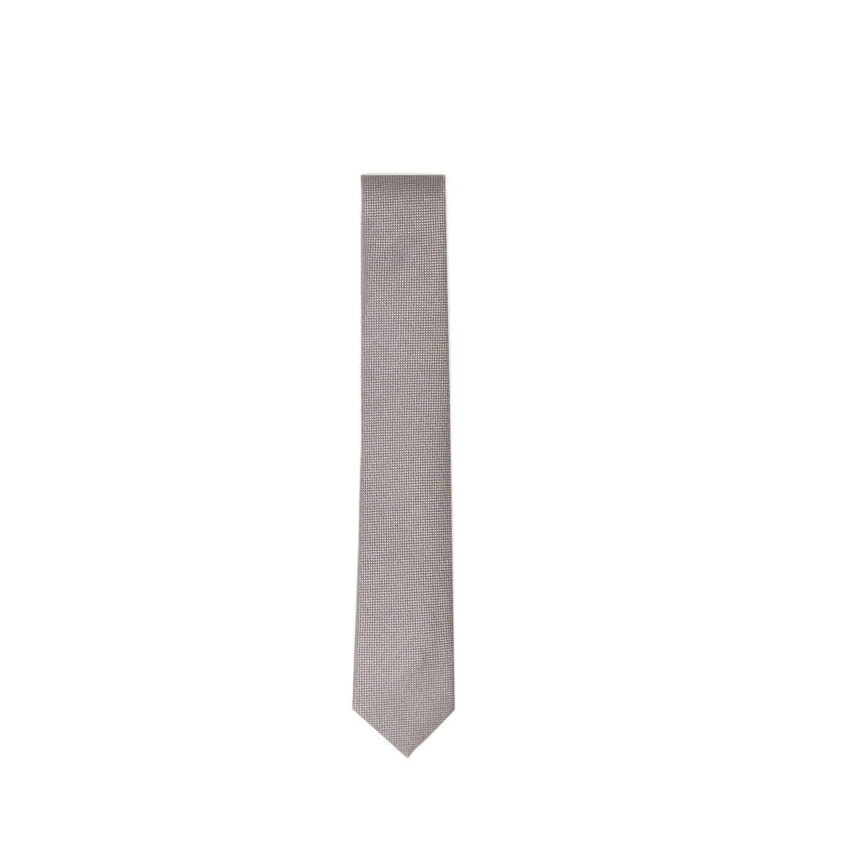 SPT3000-BOY'S WOOL/SILK TEXTURED TIE-GRAY