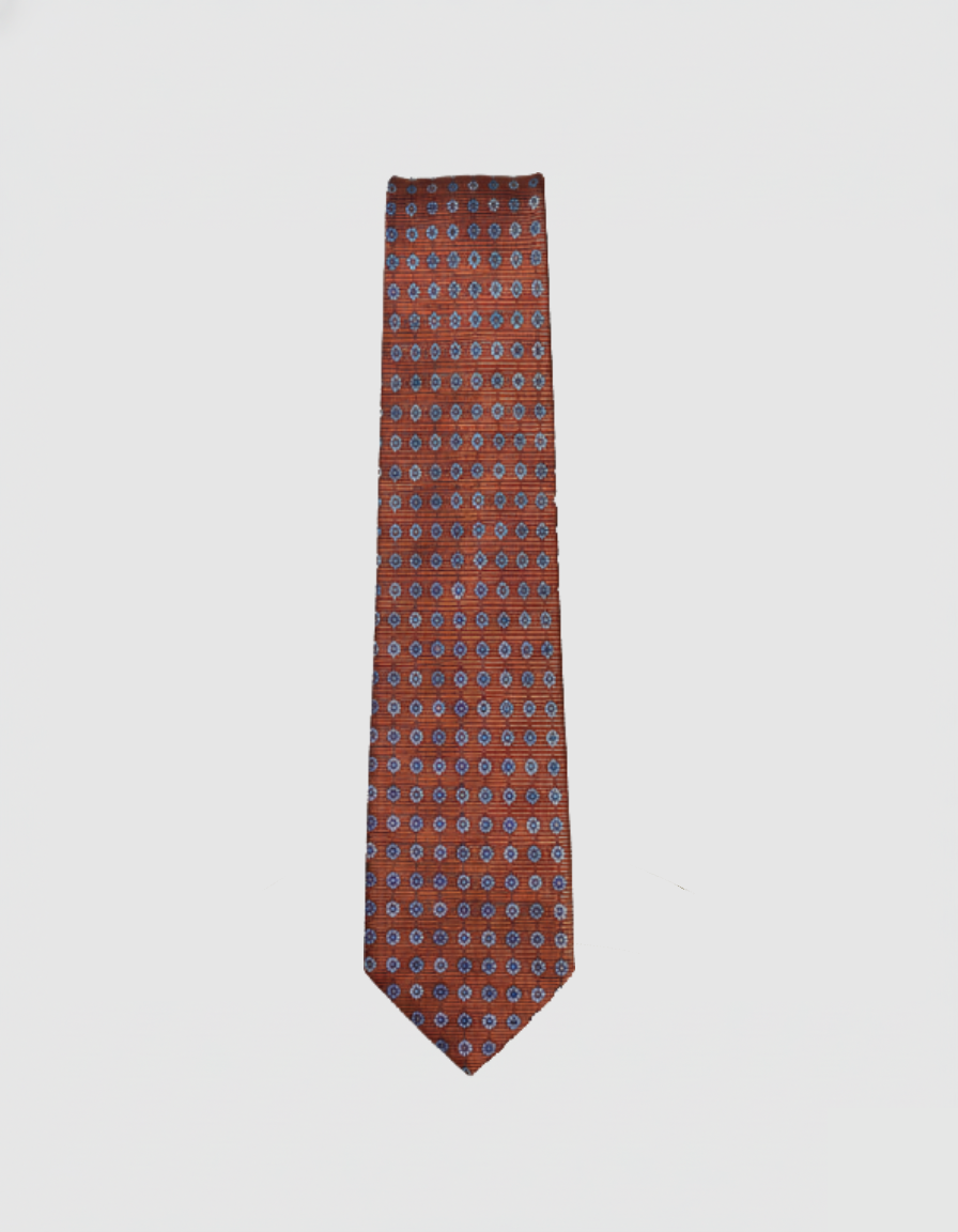 SPT985 Floral Copper Necktie