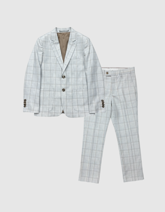 ST2790 - Boy's Plaid 2 Piece Suit