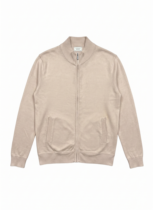 MSW1202 Men's Solid Full-Zip Sweater - Available in 5 Colors