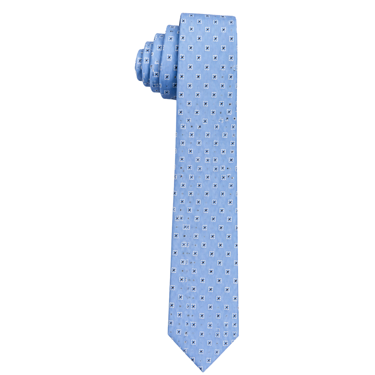 SPT993 Boys’ Blue Geometric Print Tie