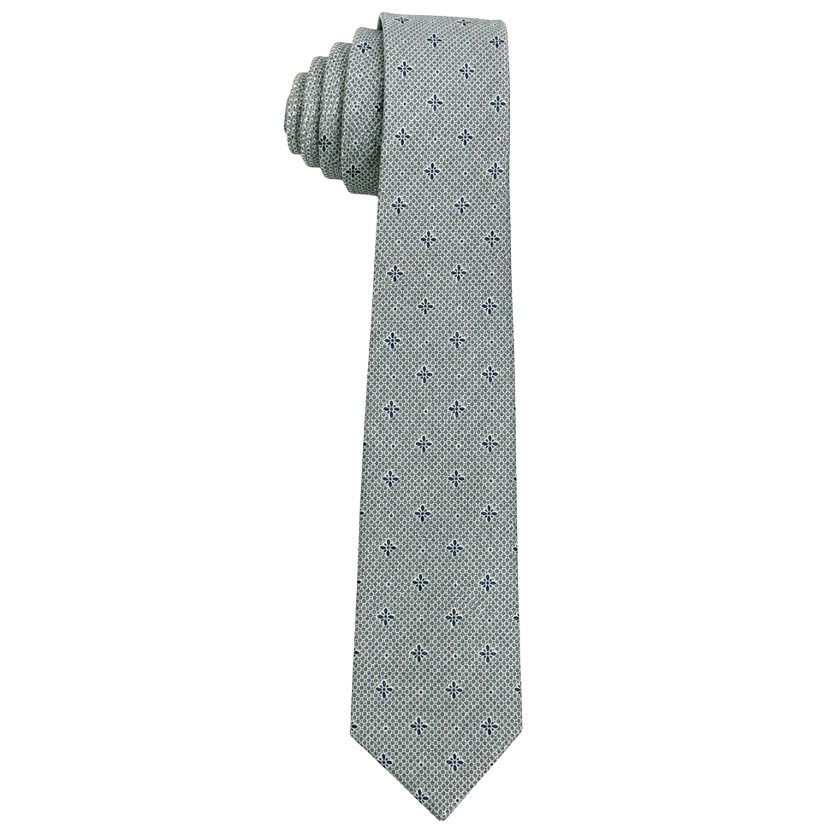 SPT998-boys-sage-green-floral-geometric-pattern-tie