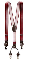 SUS1248 Burgundy Suspenders