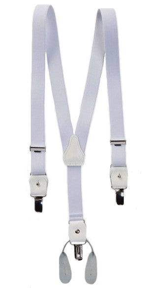 SUS1265 White Suspenders