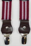 SUS1248 Burgundy Suspenders